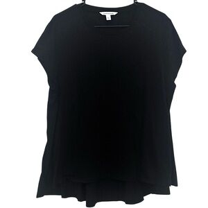 POPSUGAR Classic Black Short Sleeve‎ Top